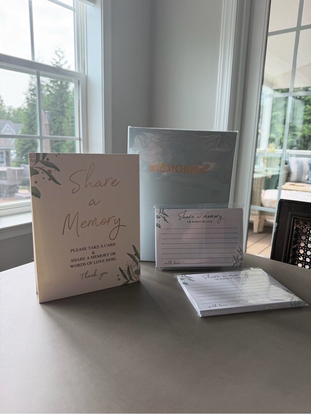 Share a Memory Guest Book & Memory Cards - unopened